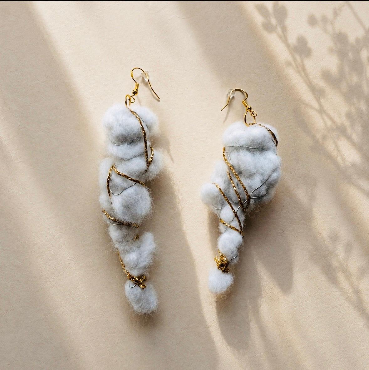 The Quiet Sharpness of Softness - One of a kind earring