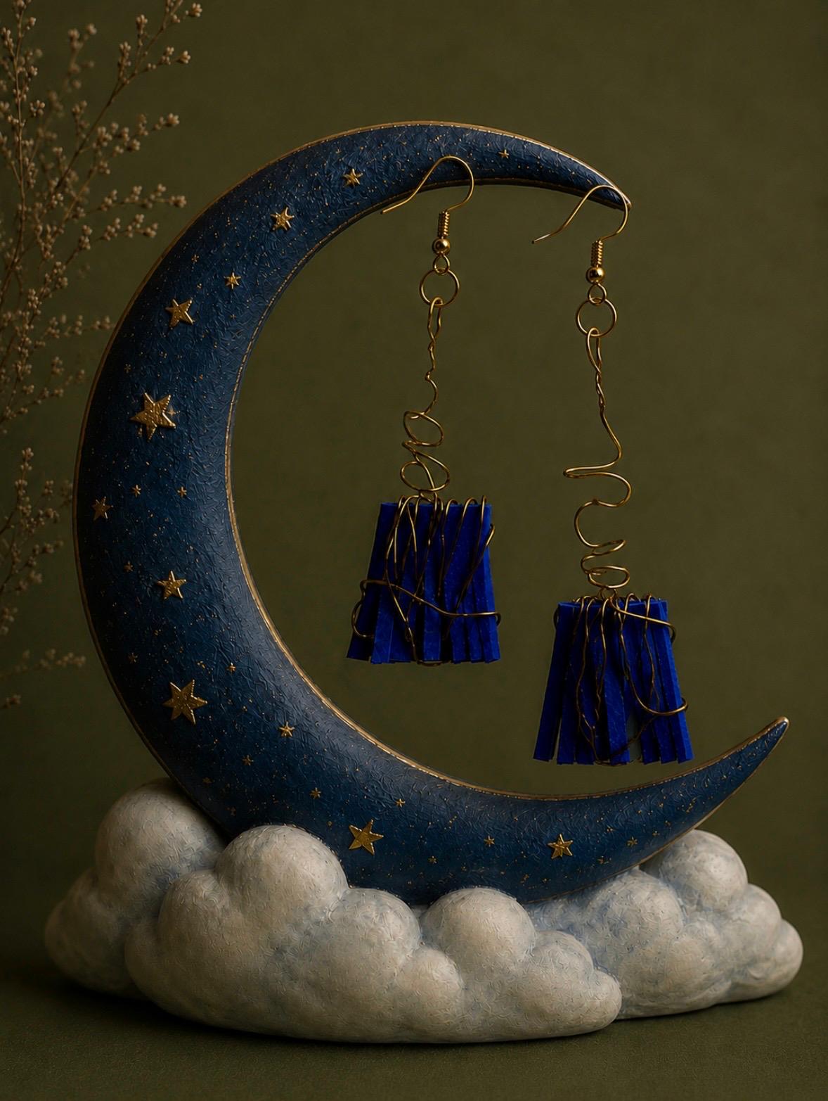 Surrounded by possibilities within the blue.